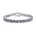 TLV Tanzanite, Anthill Garnet Bracelet in Rhodium Over Sterling Silver (7.25 In) 12.30 ctw - Sticky add to cart bar