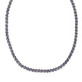 Doorbuster Tanzanite and Anthill Garnet 18.80 ctw Natural Blooming Necklace in Rhodium Over Sterling Silver 18 Inches - Sticky add to cart bar