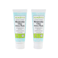 Closeout Sky Organics Bentonite Clay Detox Mask with Kaolin Clay & Aloe Vera BOGO (2x4oz)