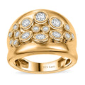 Karis Karis White Zircon Ring in 18K YG Plated (Size 9.0) 1.25 ctw - Sticky add to cart bar