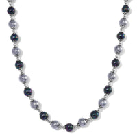 Terahertz, Peacock Color Shell Pearl Necklace (20-22 Inches) in Stainless Steel 50.00 ctw