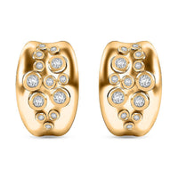 Karis White Zircon 1.60 ctw Earrings in 18K YG Plated