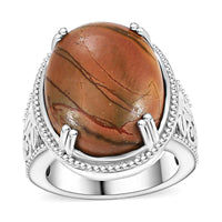 Cherrycreek Solitaire Ring in Platinum Over Copper (Size 10.0) 16.70 ctw