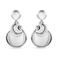 Moon Earrings in Sterling Silver 9.10 Grams - Sticky add to cart bar