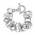 Sterling Silver Toggle Clasp Bracelet (6.50 In) 21.81 Grams - Sticky add to cart bar
