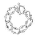 Sterling Silver Toggle Clasp Bracelet (6.50 In) 16.41 Grams - Sticky add to cart bar