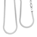 Herringbone Chain Necklace in Sterling Silver 18 Inches 6.20 Grams - Sticky add to cart bar