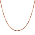 Necklace in 14K Rose Gold Over Sterling Silver 24 Inches 9 Grams - Sticky add to cart bar