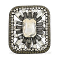 Austrian Crystal Skyline Vintage Brooch in Silvertone - Sticky add to cart bar