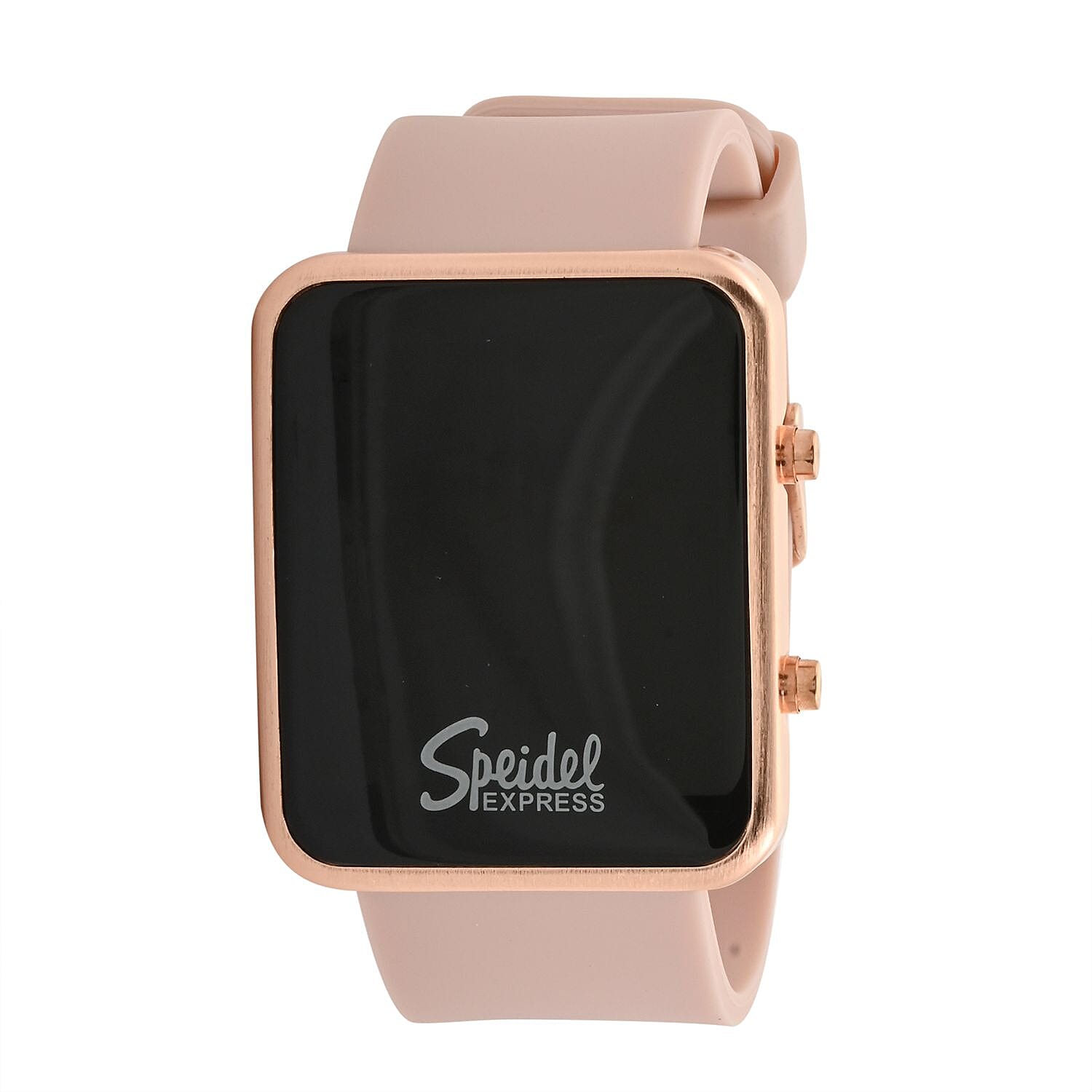 Speidel Easy Read Digital Watch Rose Silicone Band (6.0-8.0In)