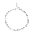 Link Chain Bracelet in Sterling Silver (6.5-8.0In) 3.40 Grams (6.50 In) - Sticky add to cart bar