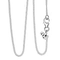 Curb Chain Necklace in Sterling Silver 20 Inches 2.80 Grams - Sticky add to cart bar