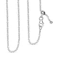 Figaro Chain Necklace in Sterling Silver 20 Inches 2.80 Grams - Sticky add to cart bar