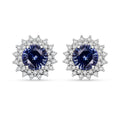 Certified & Appraised Luxoro 14K Yellow Gold AAA Madagascar Yellow Sapphire, Diamond (G-H, I2) (0.41 cts) Sunburst Stud Earrings 2.23 ctw - Sticky add to cart bar