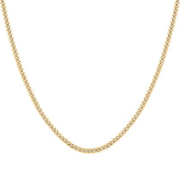 Miami Cuban Chain Necklace in 10K Yellow Gold 22 Inches 6.30 Grams
