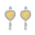 Modani Natural Yellow and White Diamond 0.65 ctw Earrings in 14K White and Yellow Gold - Sticky add to cart bar