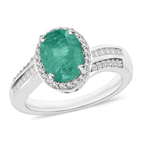 Iliana AAA Kagem Zambian Emerald and G-H SI Diamond Ring in 18K Yellow Gold (Size 10.0) 4.60 Grams 2.08 ctw
