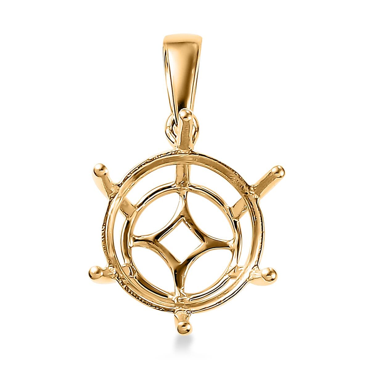 14K Yellow Gold Pendant (Rnd 11 mm)