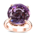 GP Italian Garden Collection Rose De France Amethyst, Multi Gemstone Ring in 18K Vermeil RG Over Sterling Silver (Size 10.0) (Del. in 10-12 Days) 15.00 ctw - Sticky add to cart bar