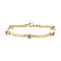 D'Joy Betroka Blue Apatite 1.80 ctw Bracelet in 18K Vermeil Yellow Gold Over Sterling Silver (7.25 In) - Sticky add to cart bar