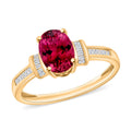 Iliana AAA Ouro Fino Rubellite and G-H SI Diamond 1.50 ctw Ring in 18K Yellow Gold (Size 8.5) - Sticky add to cart bar