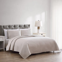 The Nesting Company- Aspen 3 Piece Queen Quilt Set Taupe