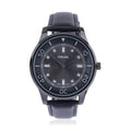 STRADA Japanese Movement Watch with Black Faux Leather Band (7.0-8.50 Inches) (43mm) - Sticky add to cart bar