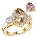 Certified & Appraised Luxoro 14K Yellow Gold AAA Turkizite, Diamond (G-H, I2) (0.44 cts) Ring (Size 7.0) (5.85 g) 3.15 ct - Sticky add to cart bar