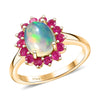 Ethiopian Welo Opal & Niassa Ruby