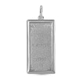 Bar Pendant (21x11x0.4mm) in 999 Platinum 2.15 Grams - Sticky add to cart bar
