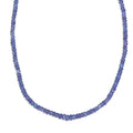 AAA Tanzanite 100.00 ctw Beaded Necklace in 18K Vermeil YG Over Sterling Silver 18-20 Inches (Del. in 10-12 Days) - Sticky add to cart bar