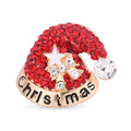 Multi Color Austrian Crystal Christmas Tree Brooch in Goldtone - Sticky add to cart bar