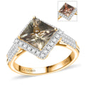 Certified & Appraised Luxoro AAA Turkizite and G-H I2 Diamond 3.90 ctw Ring in 10K Yellow Gold (Del. in 7-10 Days) - Sticky add to cart bar