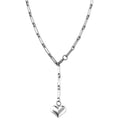 Heart Necklace in Stainless Steel 22 Inches - Sticky add to cart bar