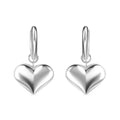 Heart Hoop Earrings in Stainless Steel - Sticky add to cart bar