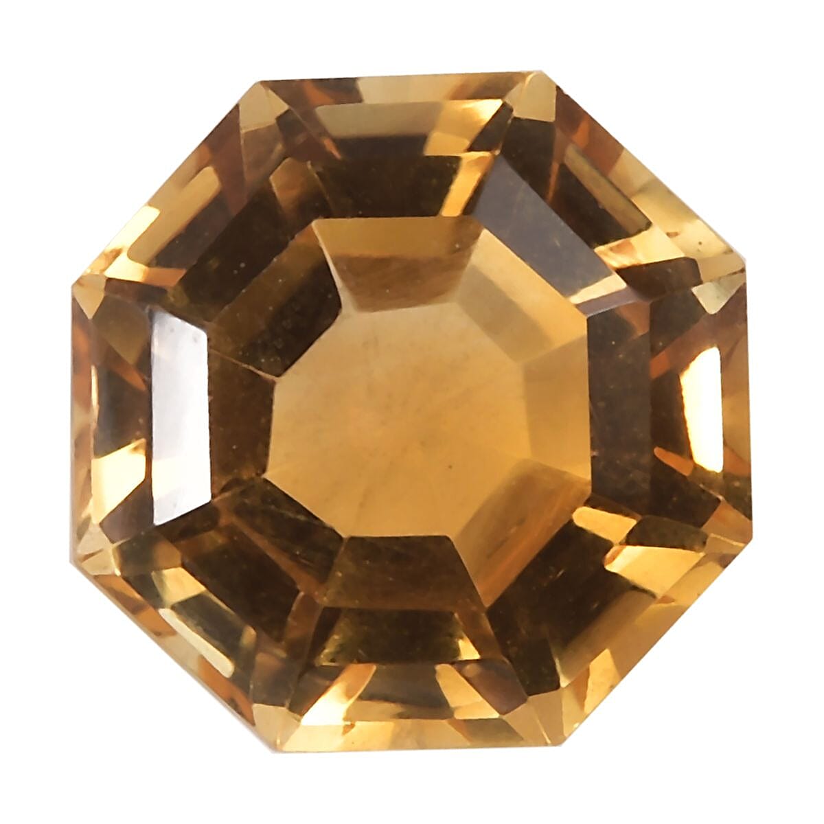 AA Brazilian Citrine (Octillion 9 mm) 2.50 ctw Loose Gemstone