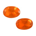 AAA Jalisco Fire Opal Set of 2 (Ovl 6x4 mm) 0.57 ctw Loose Gemstone - Sticky add to cart bar