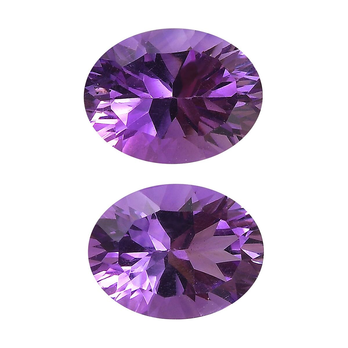 Mashamba Amethyst Set of 2 (Ovl 8x6 mm) 2.28 ctw Loose Gemstone
