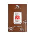 Kundan 999.9 Fine Silver Lotus Bar 20 Grams - Sticky add to cart bar