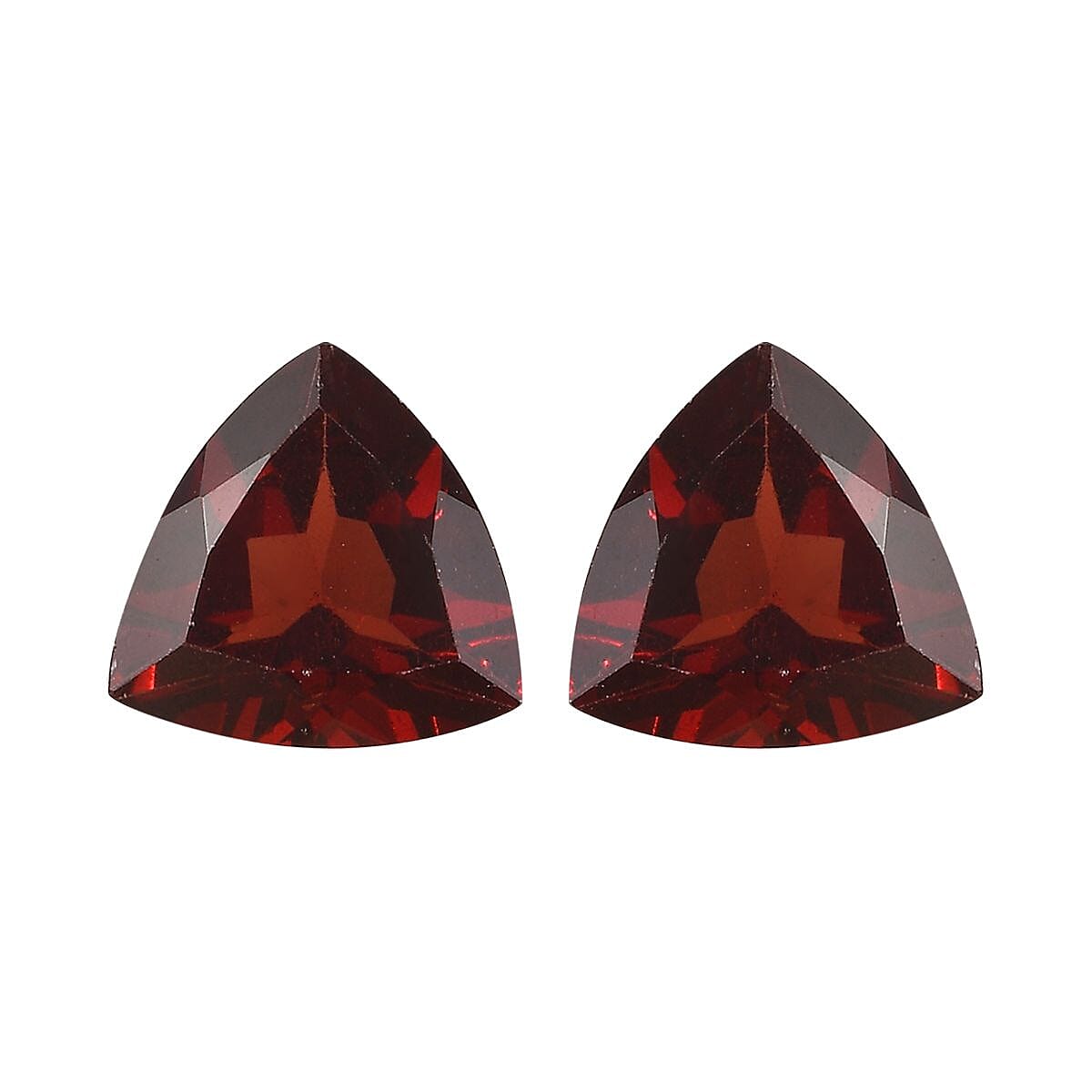 AA Mozambique Garnet Set of 2 (Trl 8 mm) 3.21 ctw Loose Gemstone