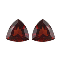 AA Mozambique Garnet Set of 2 (Trl 8 mm) 3.21 ctw Loose Gemstone