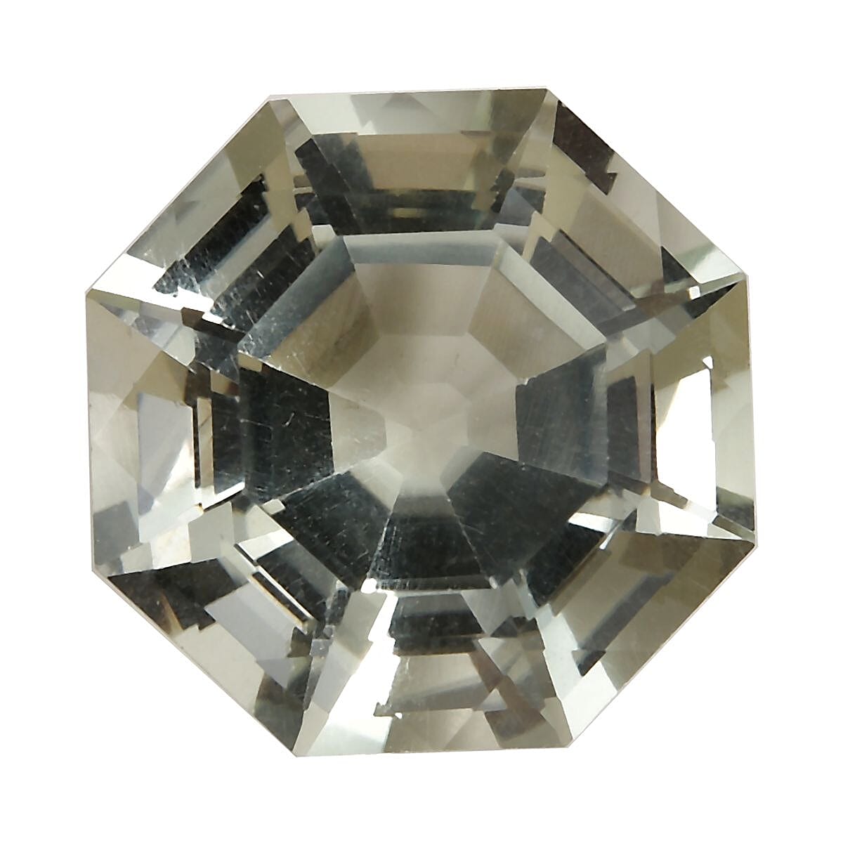 Montezuma Prasiolite (Octillion 14 mm) 8.86 ctw Loose Gemstone