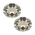 Montezuma Prasiolite Set of 2 (Ovl 12x10 mm) 8.03 ctw Loose Gemstone - Sticky add to cart bar