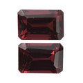 AA Tanzanian Wine Garnet Set of 2 (Oct 6x4 mm) 1.32 ctw Loose Gemstone - Sticky add to cart bar