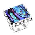 Sajen Silver Abalone Shell Ring in Sterling Silver (Size 10.0) - Sticky add to cart bar