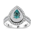 Doorbuster Certified & Appraised Rhapsody 950 Platinum AAAA Paraiba Tourmaline, Diamond (E-F, VS) Ring (Size 10.0) (9.40 g) 1.93 ctw - Sticky add to cart bar