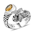 Bali Legacy Brazilian Citrine 1.15 ctw Butterfly Ring in Sterling Silver (Size 10.0) - Sticky add to cart bar