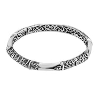 21st Apr TLV Bali Legacy Sterling Silver Tulang Naga Bangle Bracelet (6.50 In) (20.85 g)
