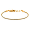 Doorbuster Bali Legacy 22K Vermeil YG Over Sterling Silver Tulang Naga Bracelet (7.25 In) (7.90 g) - Sticky add to cart bar