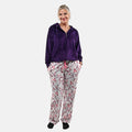 Hanton White Women's Polar Fleece Pajama Pant - L - Sticky add to cart bar